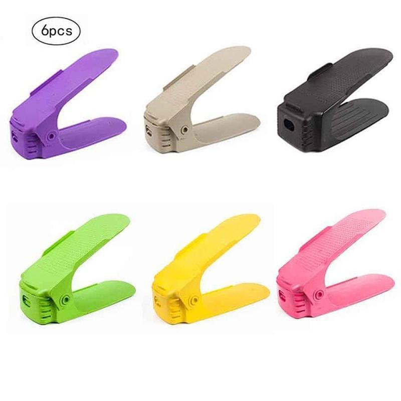 loomrack Color Shoe Slots - Adjustable Shoe Organizer Space (8 pcs.) Shoe Organizers Multi - 6pcs