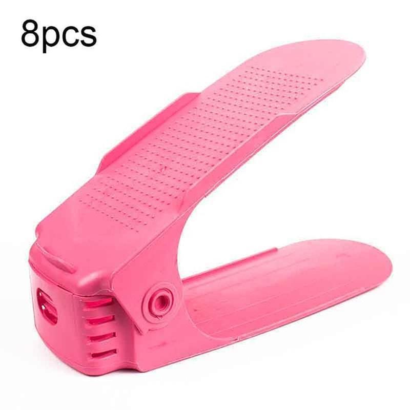 loomrack Color Shoe Slots - Adjustable Shoe Organizer Space (8 pcs.) Shoe Organizers Rose Pink - 8pcs