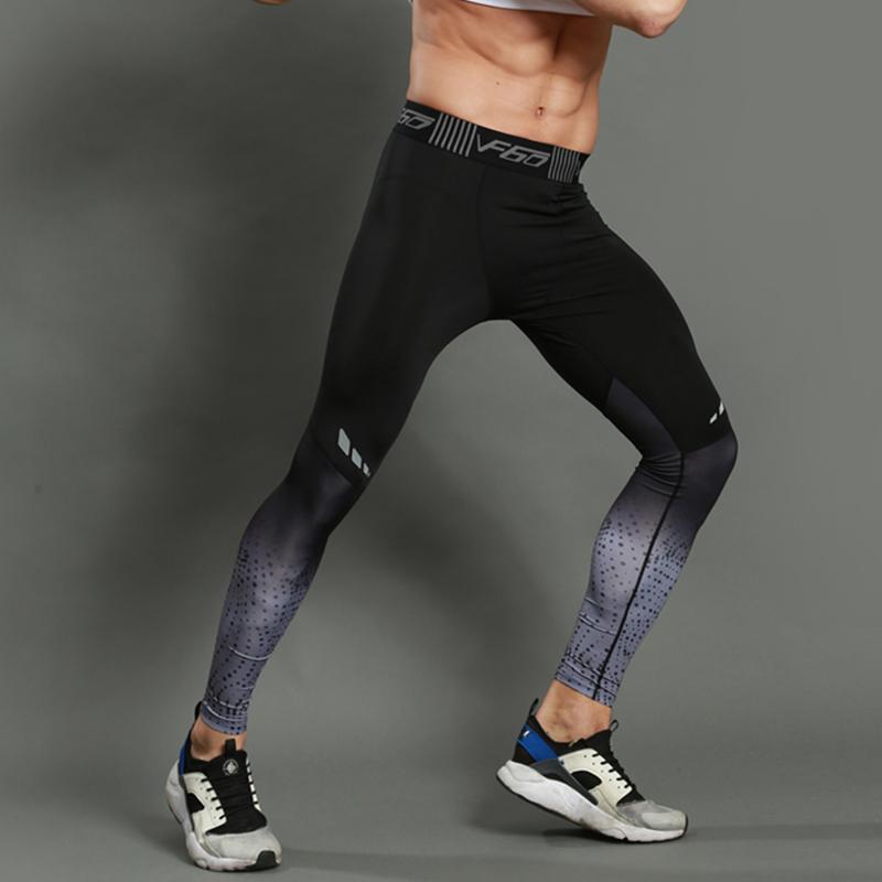 loomrack Concrete Men's Compression Running Leggings Running Tights Gray / M