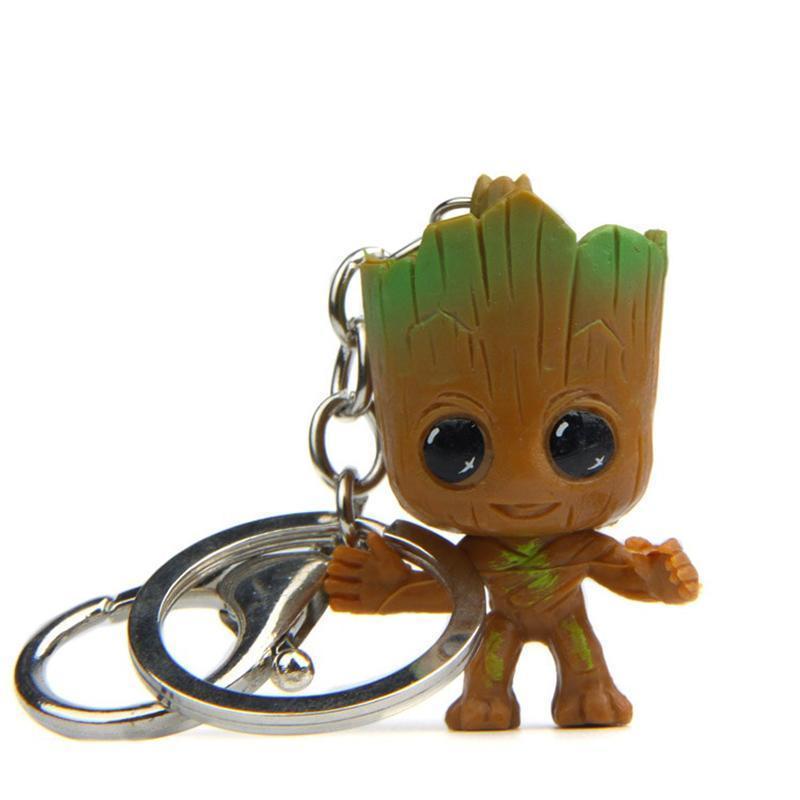 loomrack Cute Baby Groot Tree Flower Pot Key Chain (4 pcs.) Flower Pots & Planters