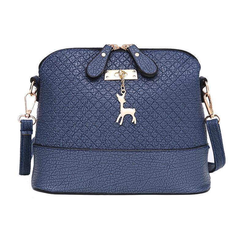 loomrack Deer Charm Crossbody Bag Shoulder Bags Deep Blue