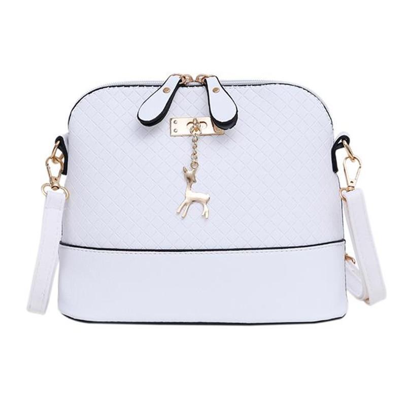 loomrack Deer Charm Crossbody Bag Shoulder Bags White