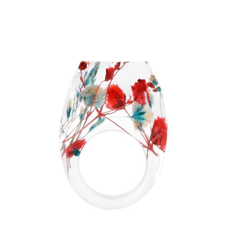 loomrack Delicate Resin Flower Rings Rings 6 / 01