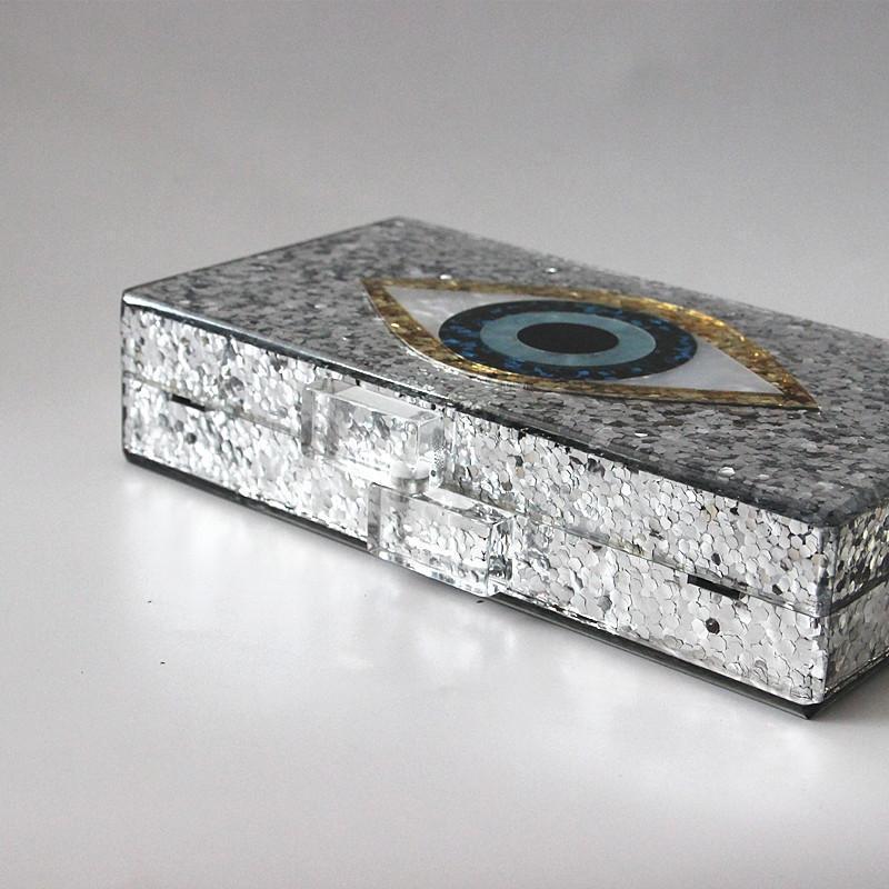 loomrack European Vintage Eye Sequin Bag Evening Bags