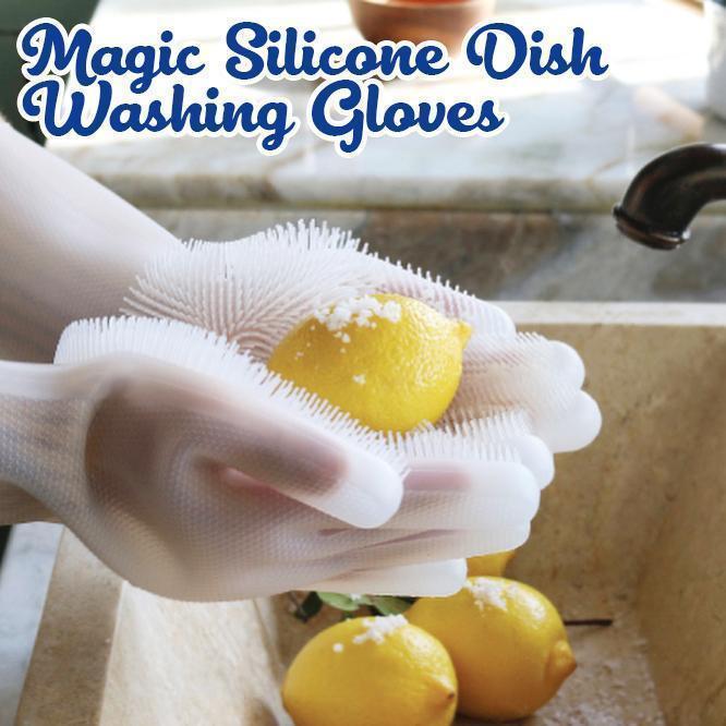 loomrack Magic Silicone Dish Washing Gloves Kitchen