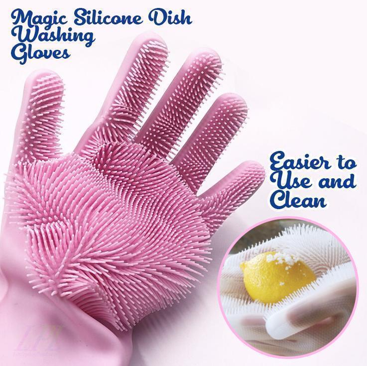 loomrack Magic Silicone Dish Washing Gloves Kitchen