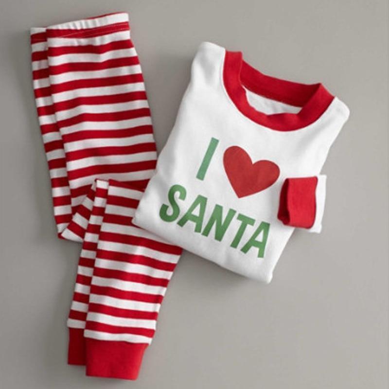 loomrack Matching Family Christmas Pajamas - Santa Love Set for Families, Kids or Couples Matching Outfits