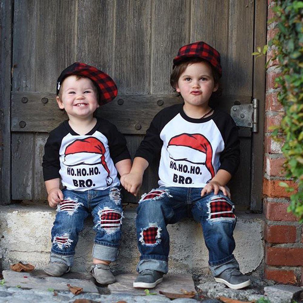 loomrack Matching Kids Christmas - Ho Ho Ho Kids T-shirts Matching Outfits