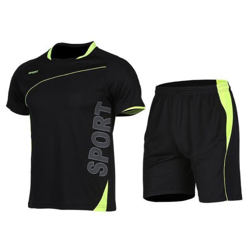 loomrack Men's 2-Piece Dry Fit Soccer Set Running Sets XLF018 / S