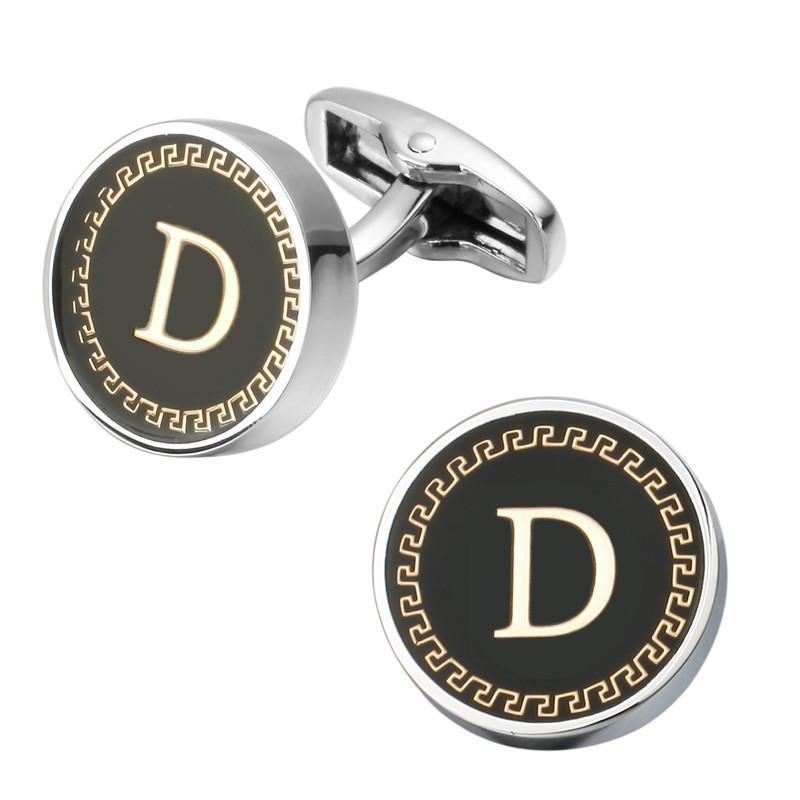 loomrack Men's Lettered Cufflinks Tie Clips & Cufflinks D