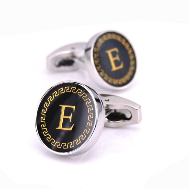 loomrack Men's Lettered Cufflinks Tie Clips & Cufflinks E