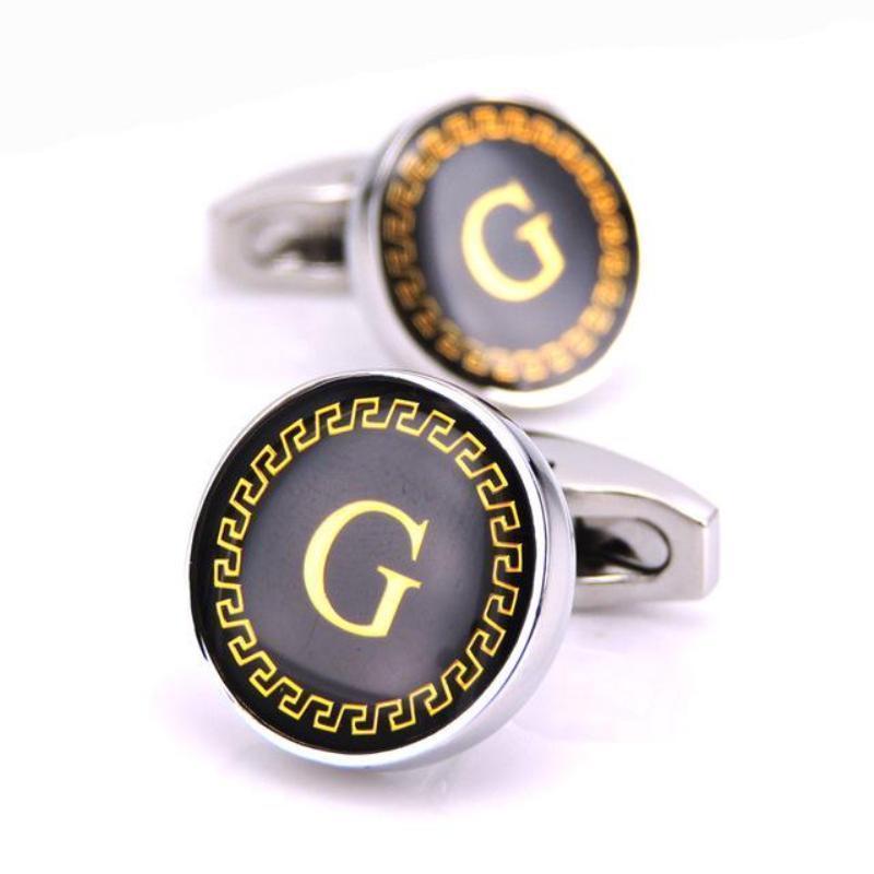 loomrack Men's Lettered Cufflinks Tie Clips & Cufflinks G