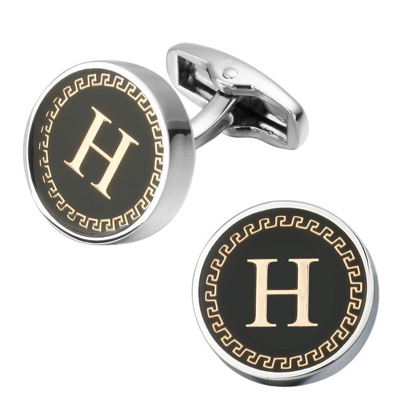 loomrack Men's Lettered Cufflinks Tie Clips & Cufflinks H