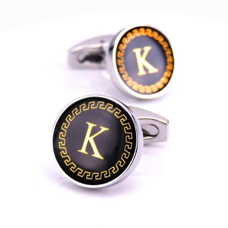 loomrack Men's Lettered Cufflinks Tie Clips & Cufflinks K