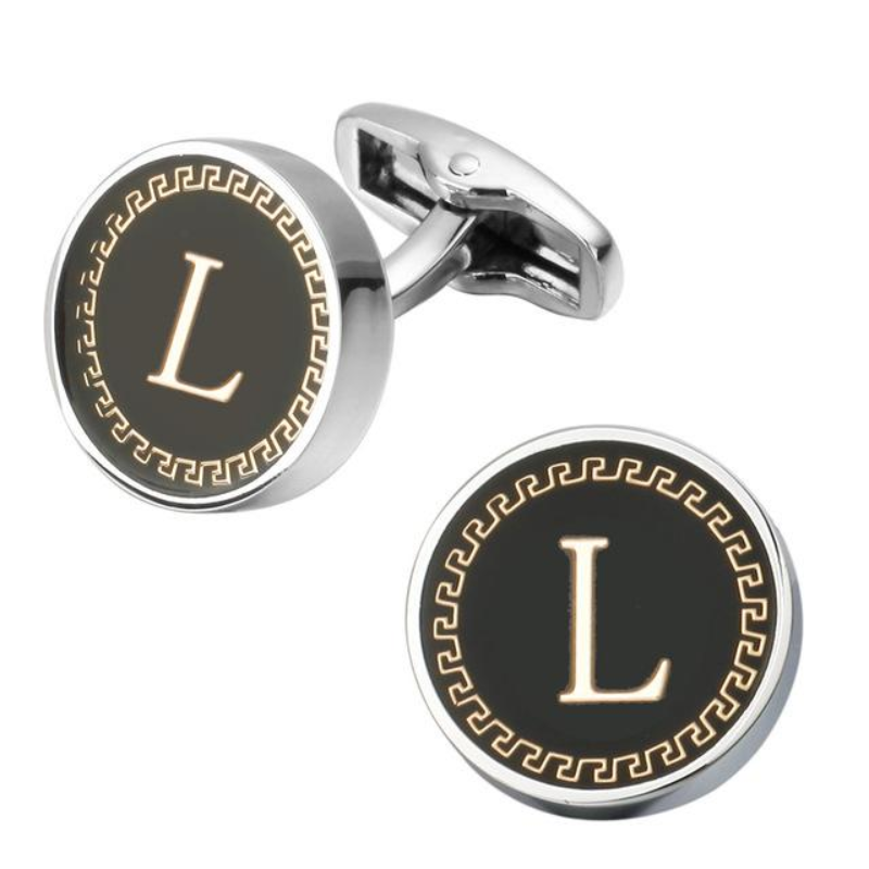 loomrack Men's Lettered Cufflinks Tie Clips & Cufflinks L