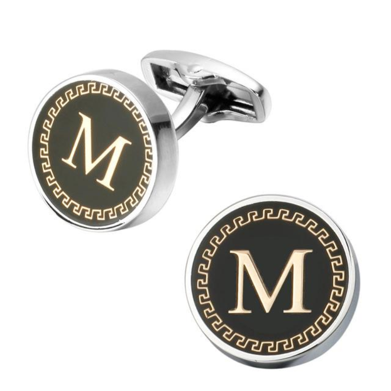 loomrack Men's Lettered Cufflinks Tie Clips & Cufflinks M