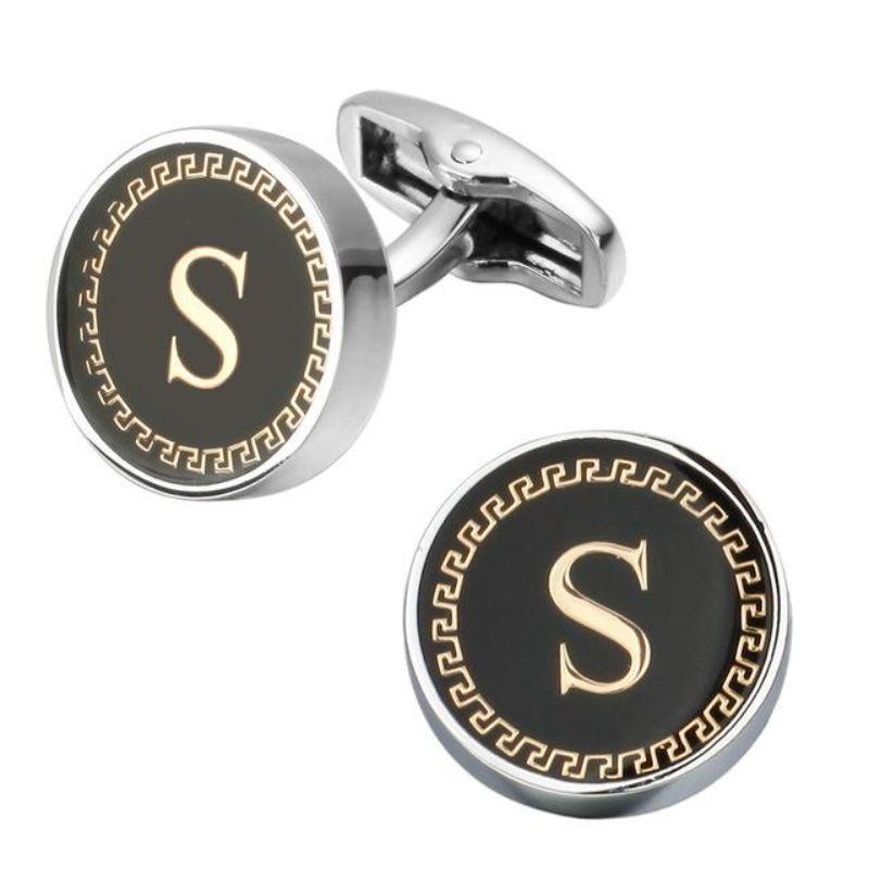 loomrack Men's Lettered Cufflinks Tie Clips & Cufflinks S