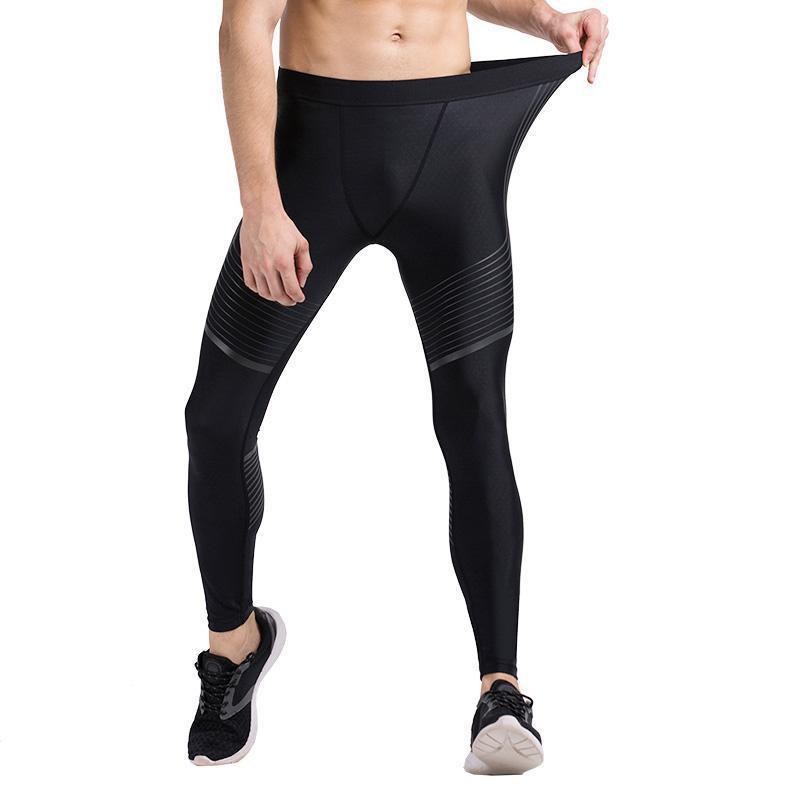 loomrack Men’s Spiral Compression Reflective Leggings Running Tights