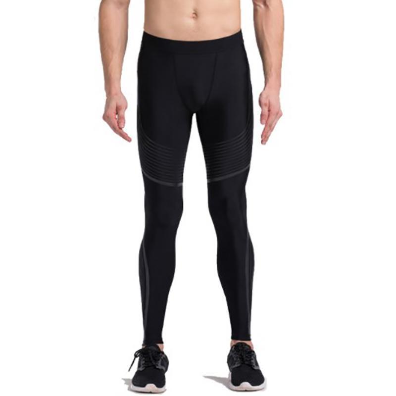 loomrack Men’s Spiral Compression Reflective Leggings Running Tights