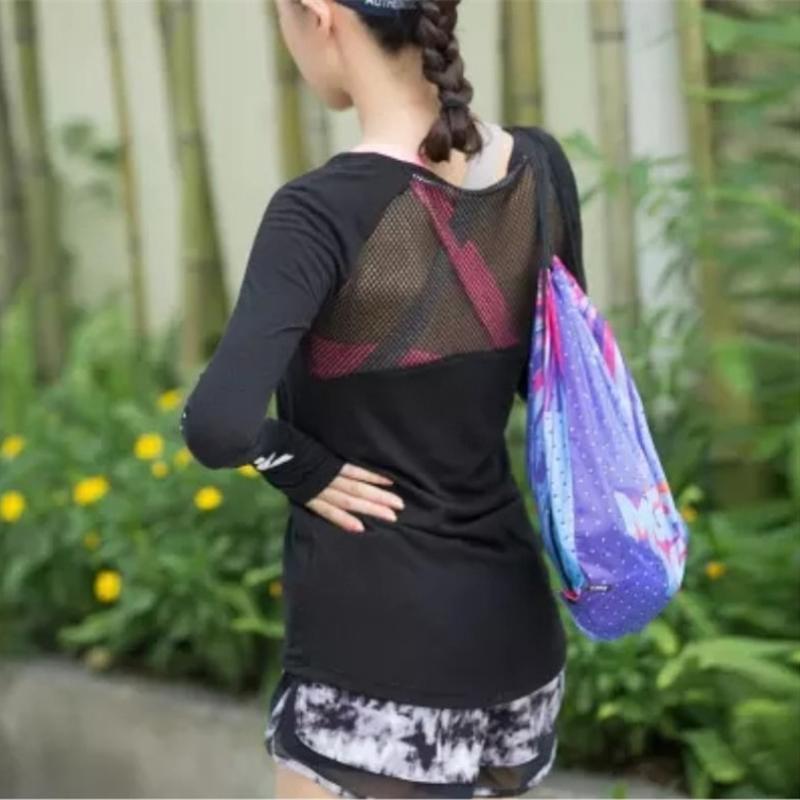 loomrack Mesh Back Long Sleeve Fitness Top - I TRY Yoga Shirts