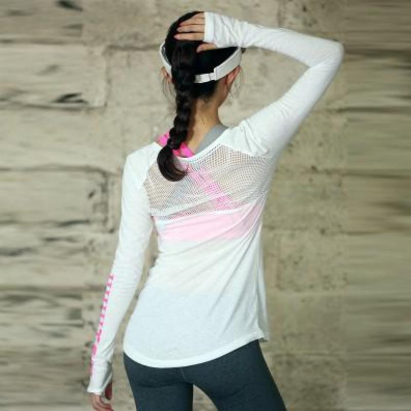 loomrack Mesh Back Long Sleeve Fitness Top - I TRY Yoga Shirts