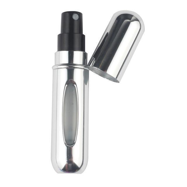 loomrack Mini Portable Perfume Travel Atomizer Parfume Accessories brightsilver