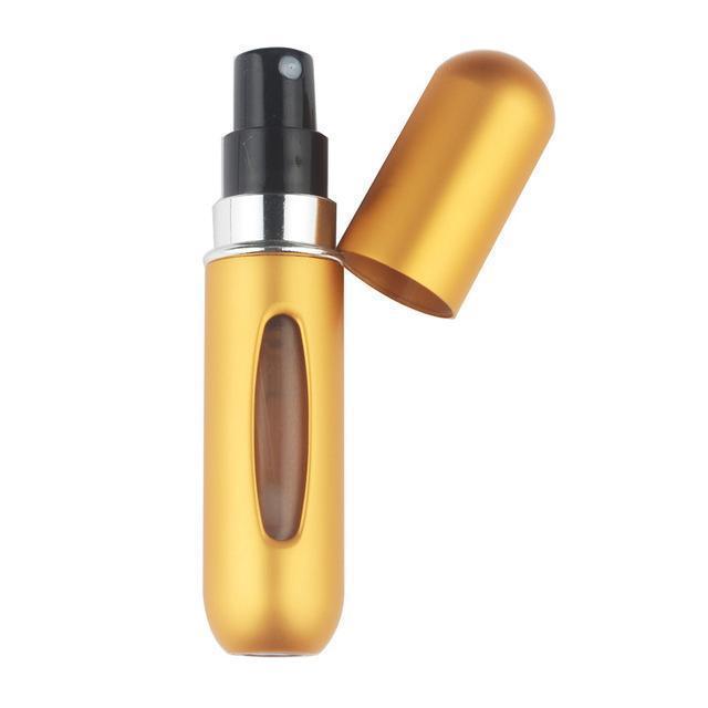 loomrack Mini Portable Perfume Travel Atomizer Parfume Accessories Gold