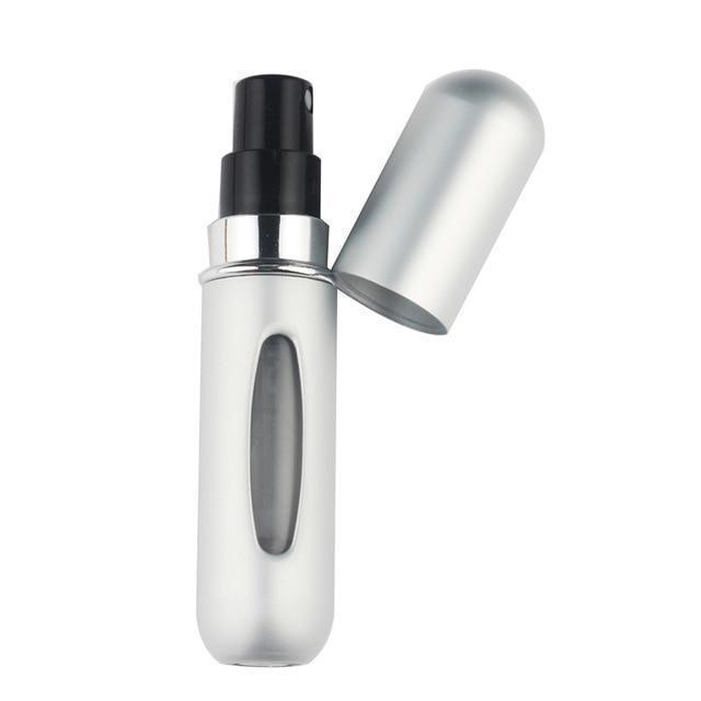 loomrack Mini Portable Perfume Travel Atomizer Parfume Accessories Silver