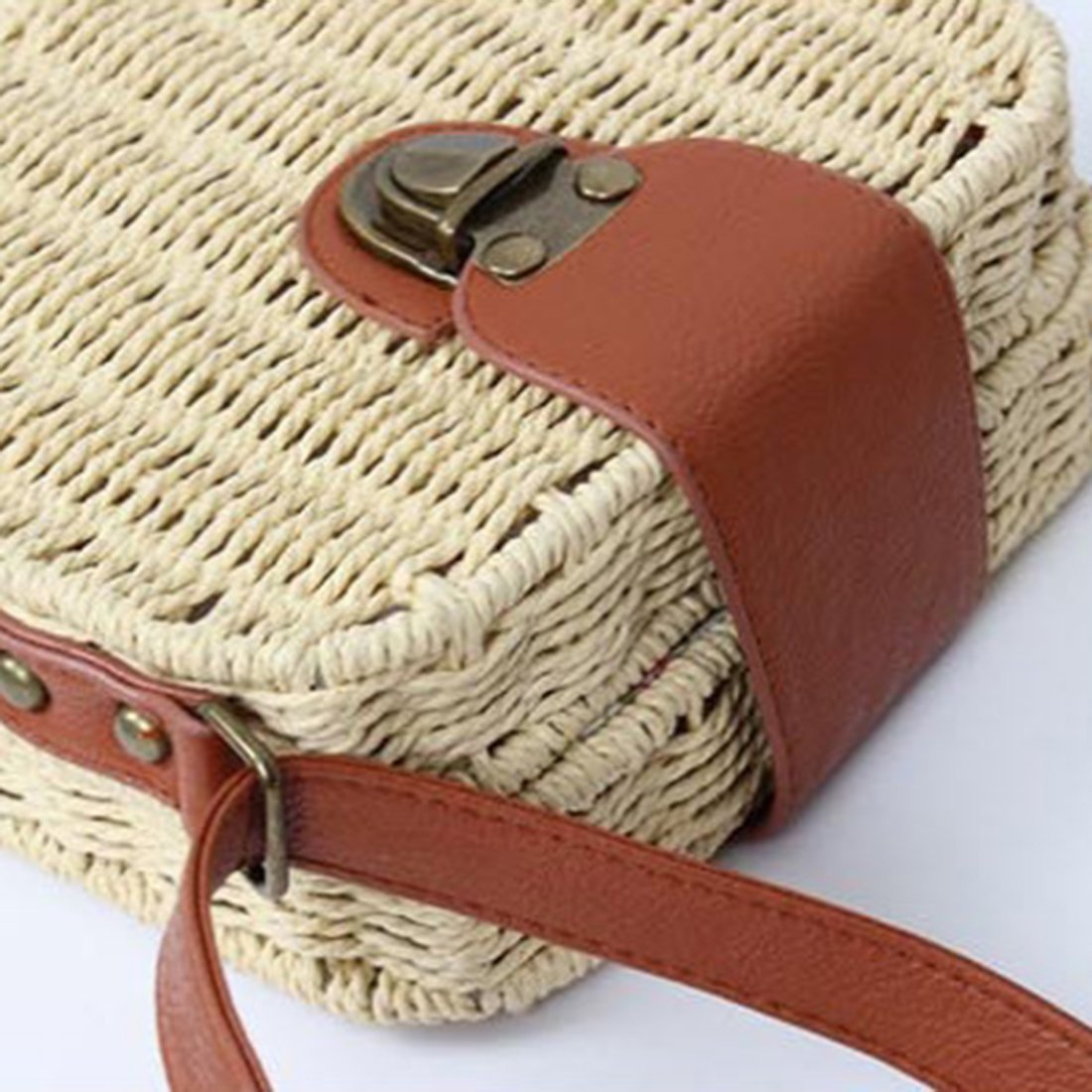 loomrack Mini Straw Messenger Bag Shoulder Bags