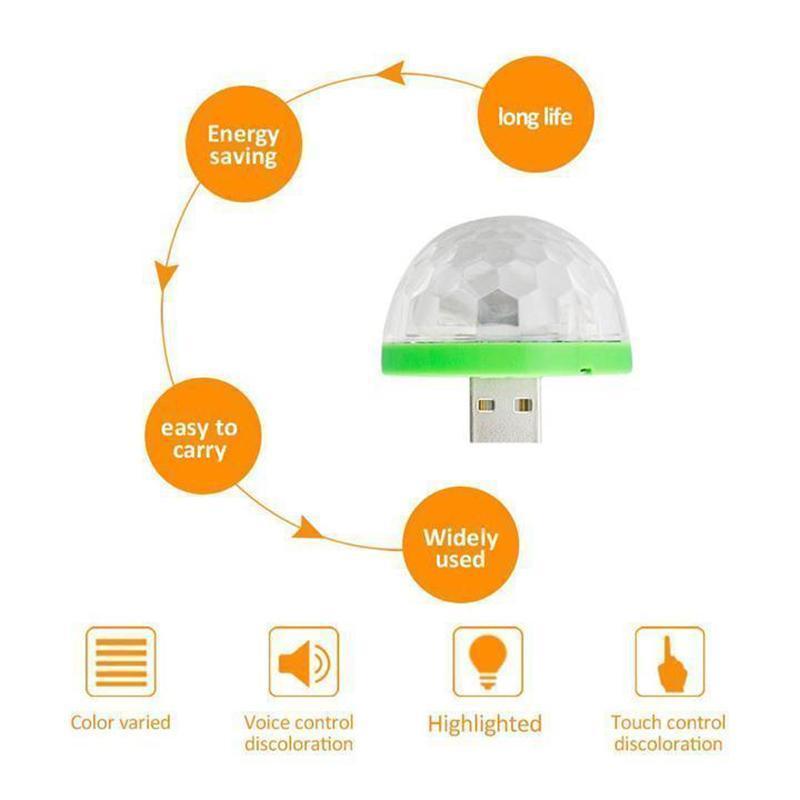 loomrack Mini USB Light - Suitable for: Android Smart Phone, PC, Power Bank, Car, etc... Disco Lights