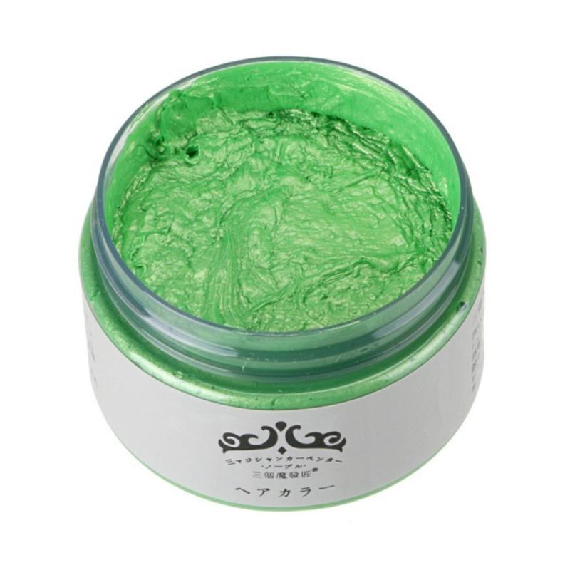 loomrack Mofajang One-Time Hair Coloring Wax Hair Color Green