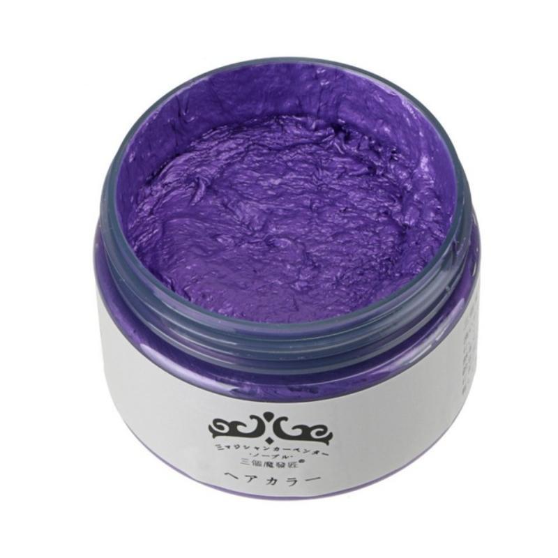 loomrack Mofajang One-Time Hair Coloring Wax Hair Color Purple