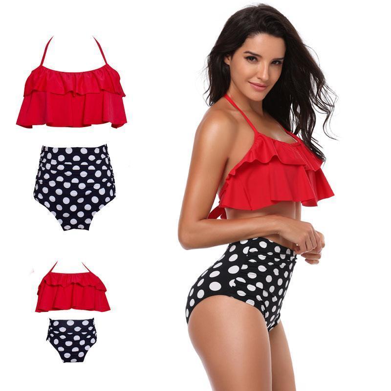 loomrack Mother Daughter Matching Swimsuits - Assorted Designs Family Matching Outfits