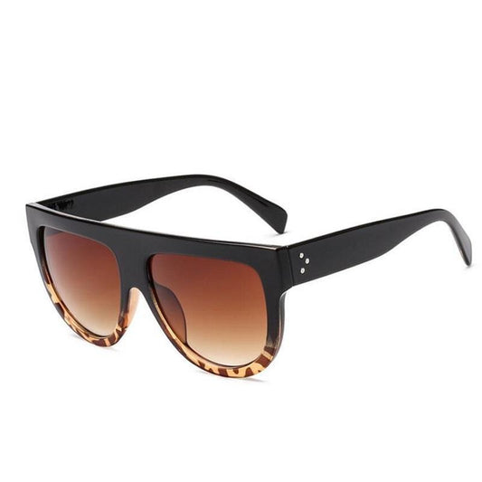 loomrack Oversized Glamrock Shades Sunglasses Black Leopard