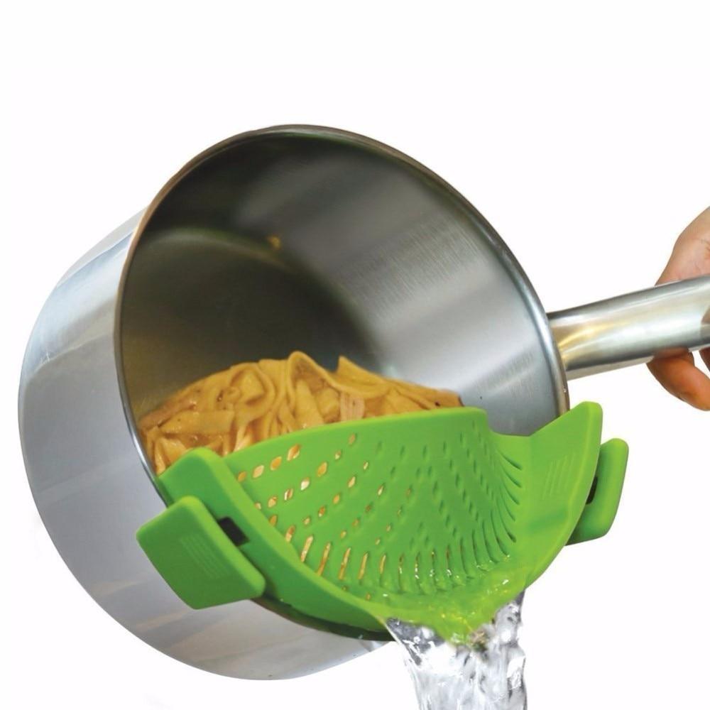 loomrack Perfect Fit Silicone Pot Bowl Clip-On Strainer Home Accessories