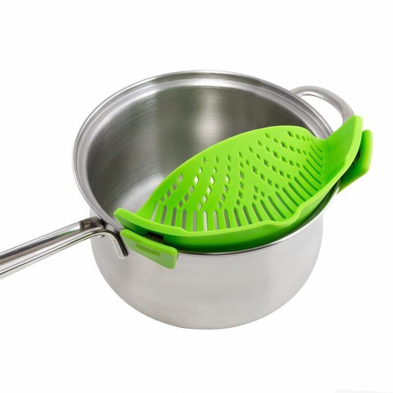 loomrack Perfect Fit Silicone Pot Bowl Clip-On Strainer Home Accessories