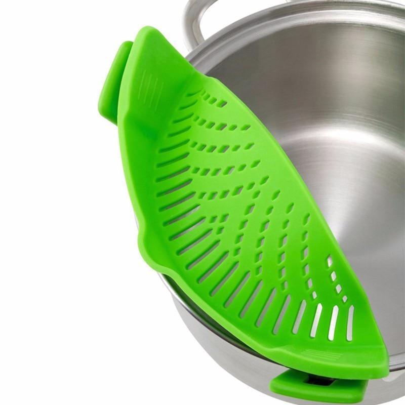 loomrack Perfect Fit Silicone Pot Bowl Clip-On Strainer Home Accessories