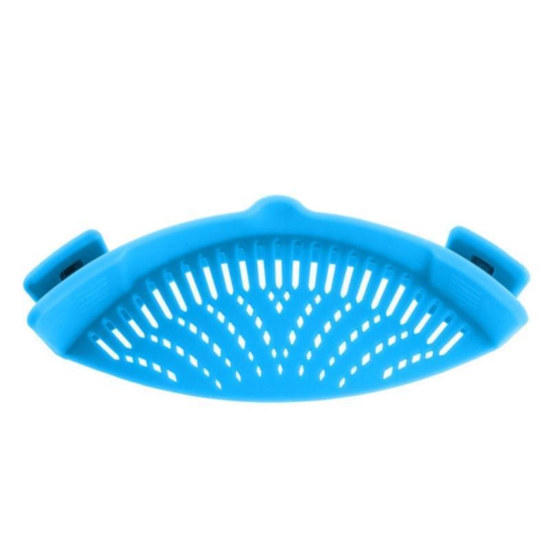 loomrack Perfect Fit Silicone Pot Bowl Clip-On Strainer Home Accessories Blue