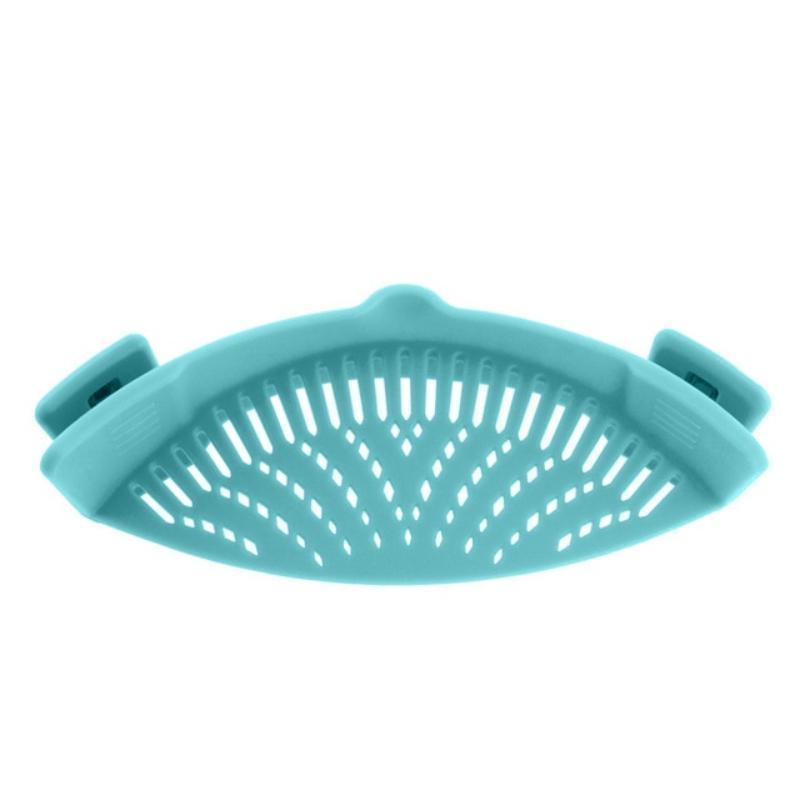 loomrack Perfect Fit Silicone Pot Bowl Clip-On Strainer Home Accessories Sky Blue