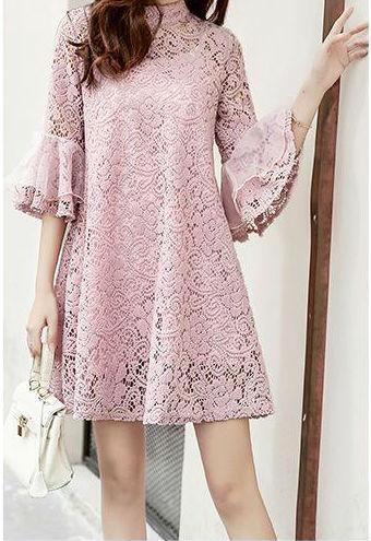 loomrack Perfect Little Lady Mother-Daughter Lace Matching Dresses Family Matching Outfits Purple / mother M