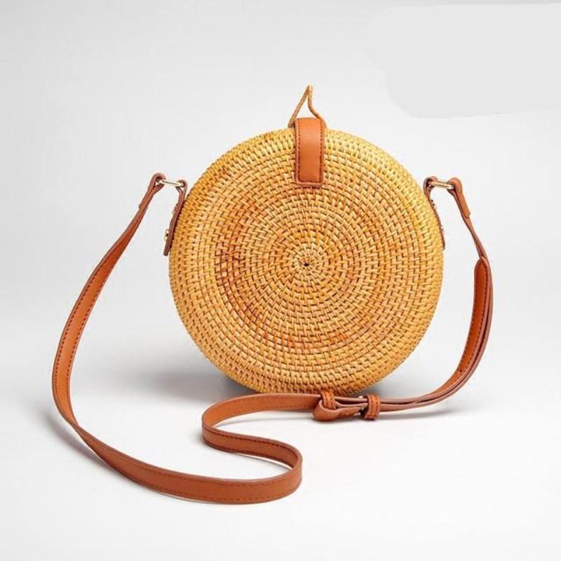 loomrack Porcelain Detail Handmade Rattan Bag Shoulder Bags