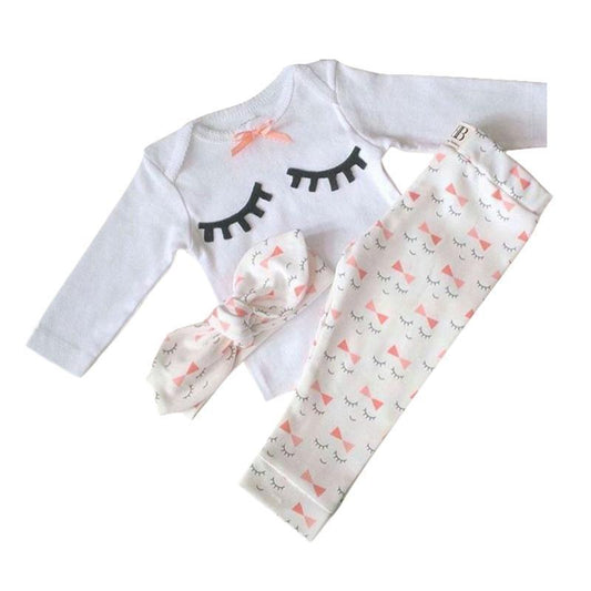 loomrack Pretty in Wink 3 Piece Baby Girl Set Clothing Sets 6M