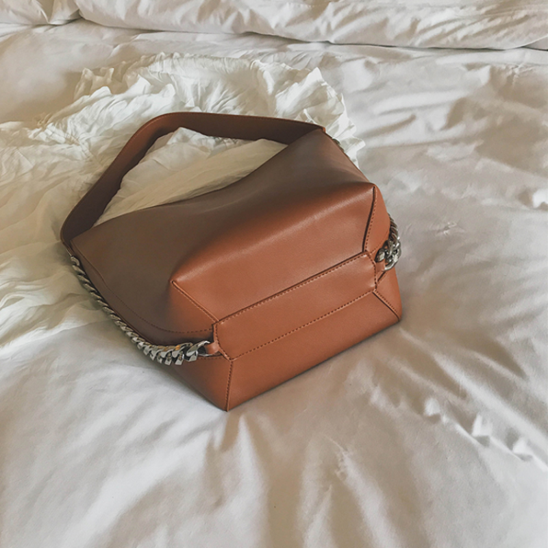 loomrack PU Leather Bucket Bag Top Handle Bags