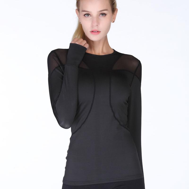 loomrack Quick Dry Breathable Mesh Long Sleeve Yoga Top Yoga Shirts