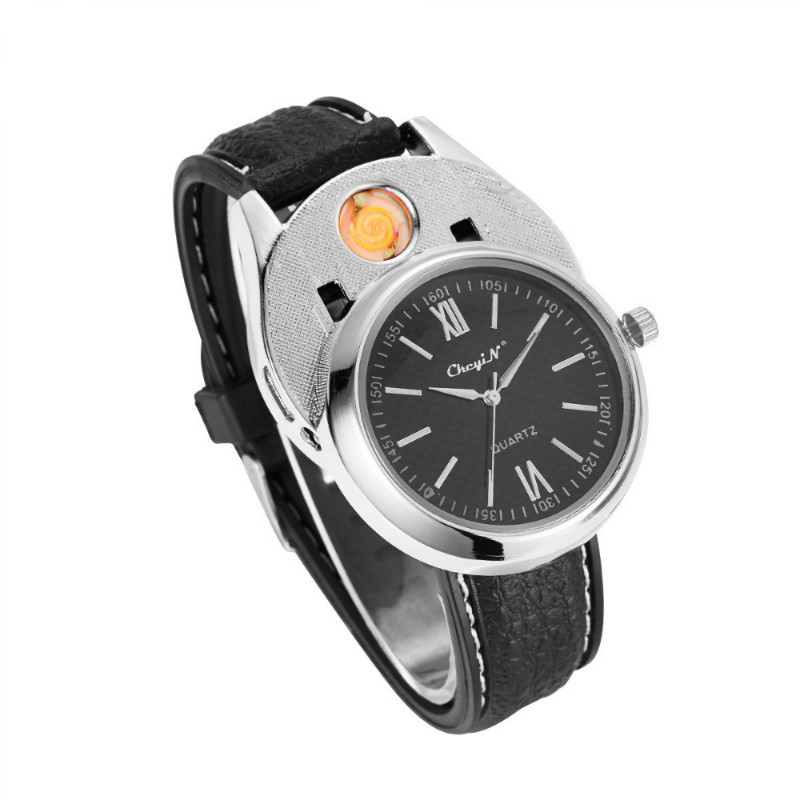 loomrack Rechargeable USB Lighter Watch Quartz Watches