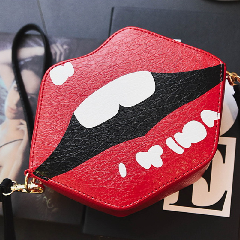 loomrack Red Lips Luxury Sling Bag Shoulder Bags