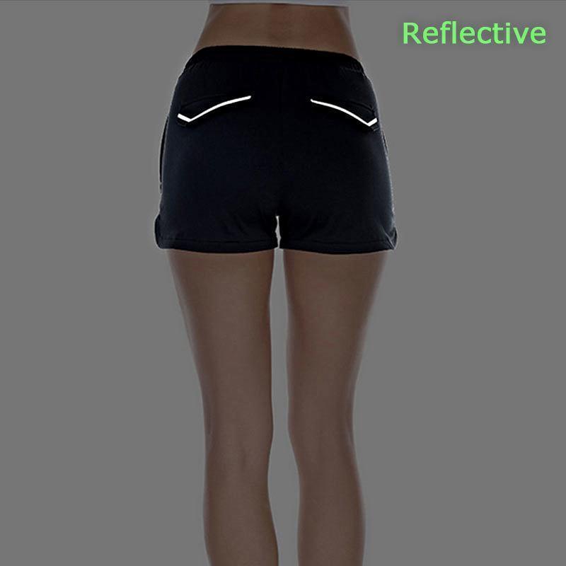 loomrack Reflective Mini Athletic Shorts Yoga Shorts