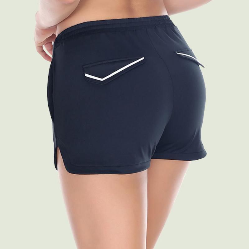 loomrack Reflective Mini Athletic Shorts Yoga Shorts S / BLACK