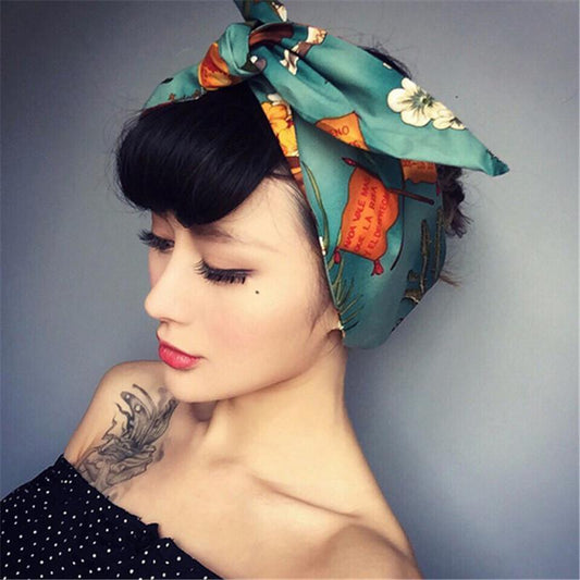 loomrack Retro Funk Silk Headbands Hair Accessories