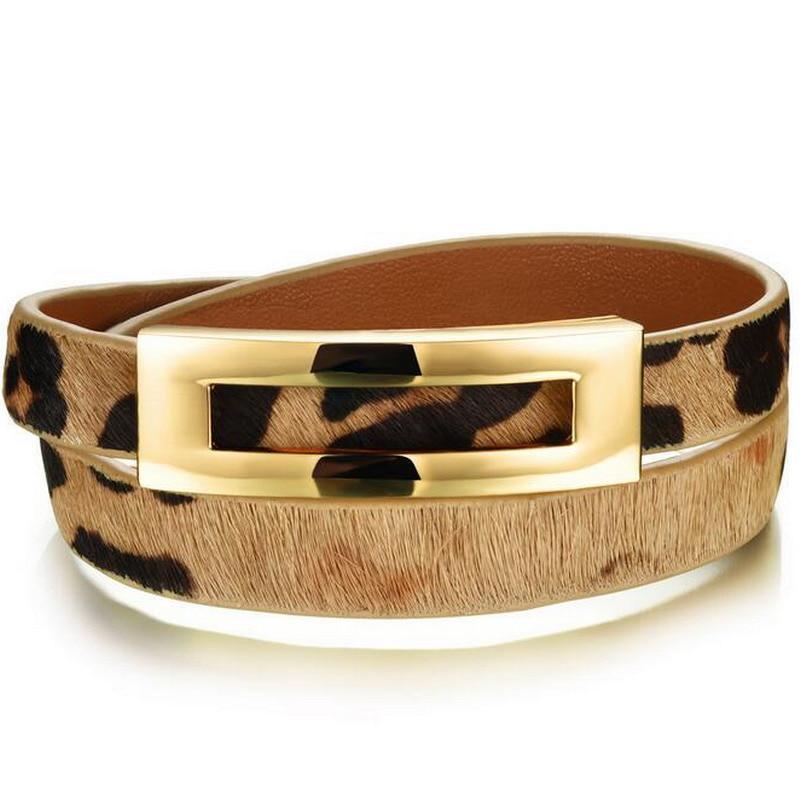 loomrack Retro Leopard Print Double Wrap Leather Bracelet Bracelets